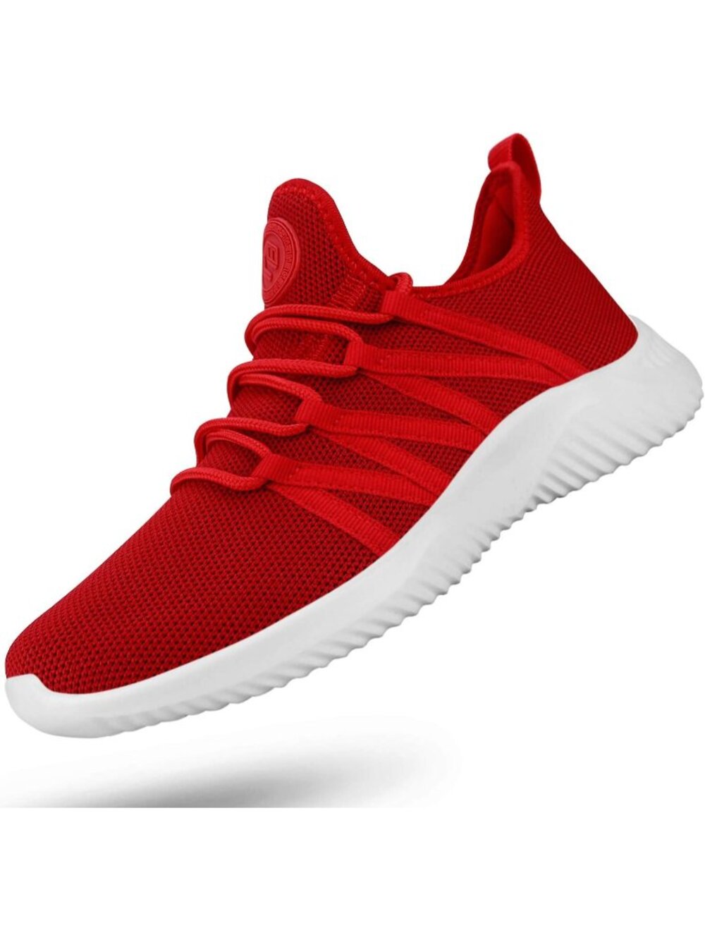 🆕Women's Red Slip On Running Shoes Non Slip Gym Workout Tennis Sneakers